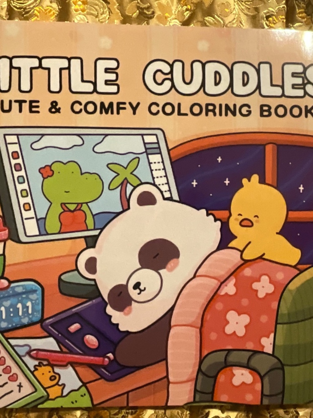 Little Cuddles Cute & Comfy Coloring Book Cozy Aesthetic Animals Relaxing Art